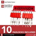 thumbnail image 2 of Lockout Tagout Lockout Locks Station TRADESAFE Loto con 10 candados, 2 of 8