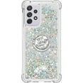 thumbnail image 5 of for Samsung Galaxy A33 5G Glitter Case with Ring Holder, Bling Sparkle Floating Liquid Soft TPU Cushion Fashion Girly Women Girls Clear Case Cover for Samsung Galaxy A33 5G  Silver, 5 of 14