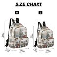 thumbnail image 3 of JIALIOU Mini Backpack Purse for Women Quilted Casual Daypack Small Travel Shoulder Bag, Chickadees Bird and House, 3 of 7