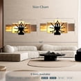 thumbnail image 4 of Elephant Stock Goddess Kali Wall Art - Horizontal Multi Panel Canvas - 5 Pieceliving Room Wall Decor - Photography Religion And Spirituality Multi Panel - Orange And Black Decor - 68" x 30", 4 of 8
