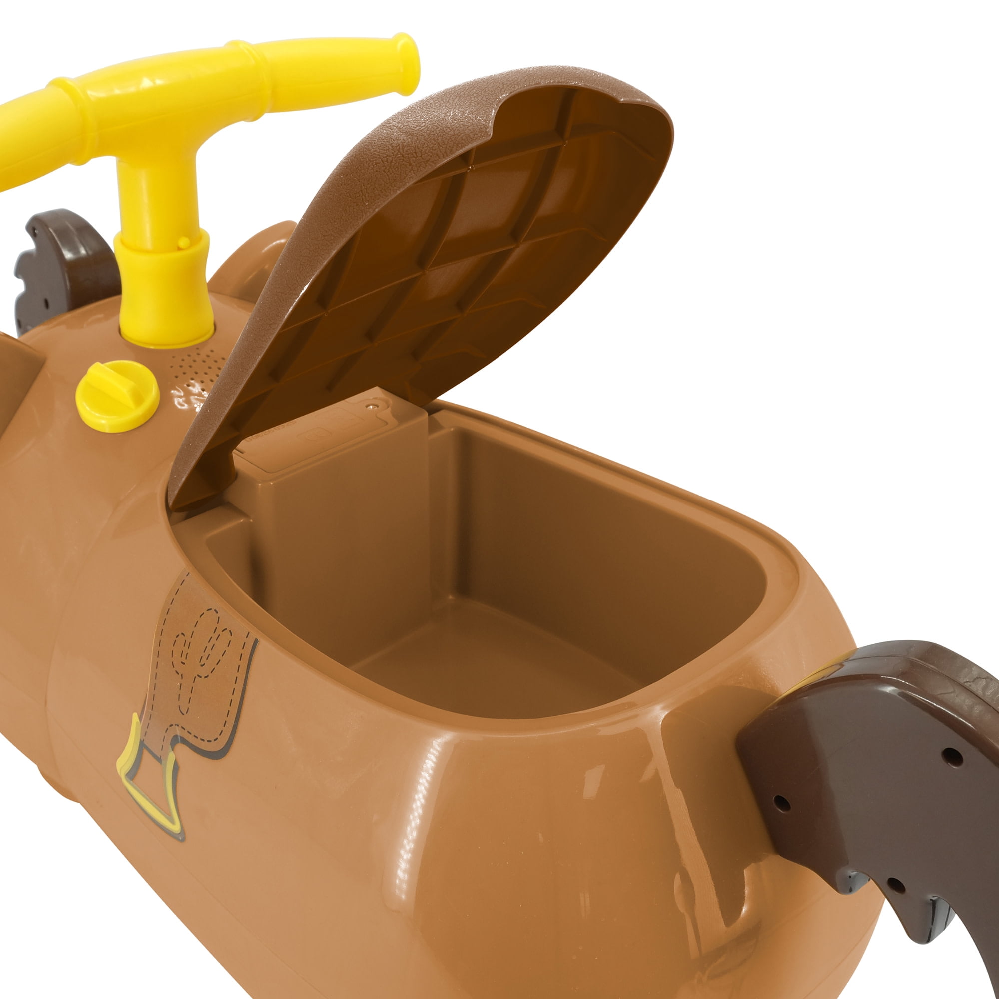 Kiddieland: Lights & Sounds Zoom Ride-On - Bullseye - Disney Toy Story Character Foot-To-Floor Vehicle, Storage Seat, Fold Handlebar, Toddlers 12-36mo