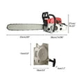 thumbnail image 3 of YNCE 58CC Gas Chainsaw, 20 Inch Chain Saw with 2 Stroke Engine, Gas Power Chainsaw with Non-Slip Handle, 550ml Fuel Tanks for For Forest, Garden, Farm Tree and Wood Cutting Use, 3 of 6