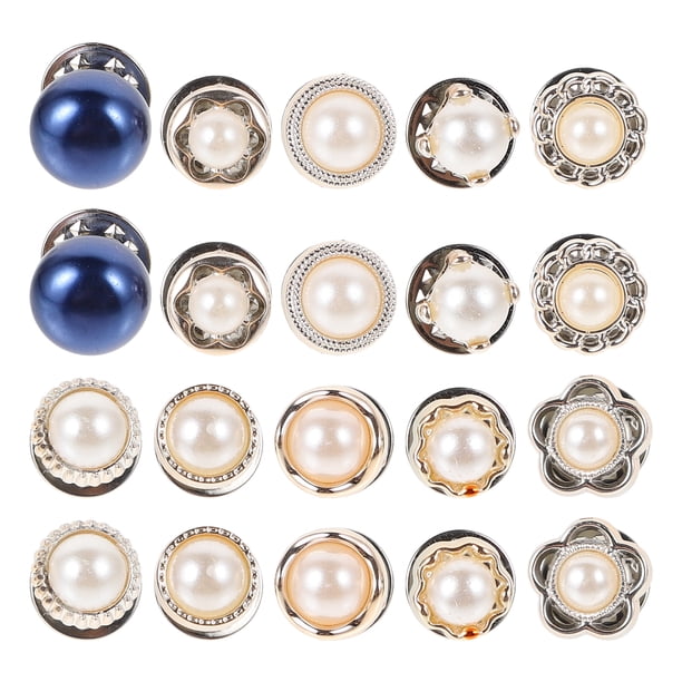 EeaseMX 20 botones de tela desmontables, botones a presión, broches decorativos.