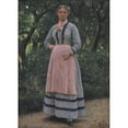 thumbnail image 3 of Hans Michael Therkildsen 11x14 Black Modern Framed Museum Art Print Titled - Young Girl in a Garden (1864 - 1925), 3 of 5