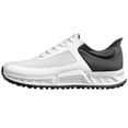 thumbnail image 2 of SKIUHS Men's Lace-Up Breathable Microfiber Leather Golf Shoes - Non-Slip Rubber Sole for Golf Course Traction & Comfort, 2 of 6
