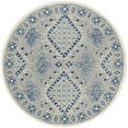 thumbnail image 4 of SAFAVIEH Micro-Loop Jolene Geometric Wool Area Rug, Light Grey/Blue, 8' x 10', 4 of 10