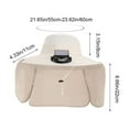 thumbnail image 3 of Solar Fan Hat Rechargeable - Neck Flap Sun Protection w/ 3-Speed USB & Solar Charging, Lightweight 0.5lb Cooling Hat for Fishing Hiking Gardening(Beige), 3 of 6