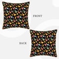 thumbnail image 3 of Susaid Flowe Rooster Print Velvet Throw Pillow Covers Home Art Deco Pillowcase Square Pillow Case Cushion Cover for Bed Sofa Living Room Car Indoor and Outdoor-20"x20", 3 of 8