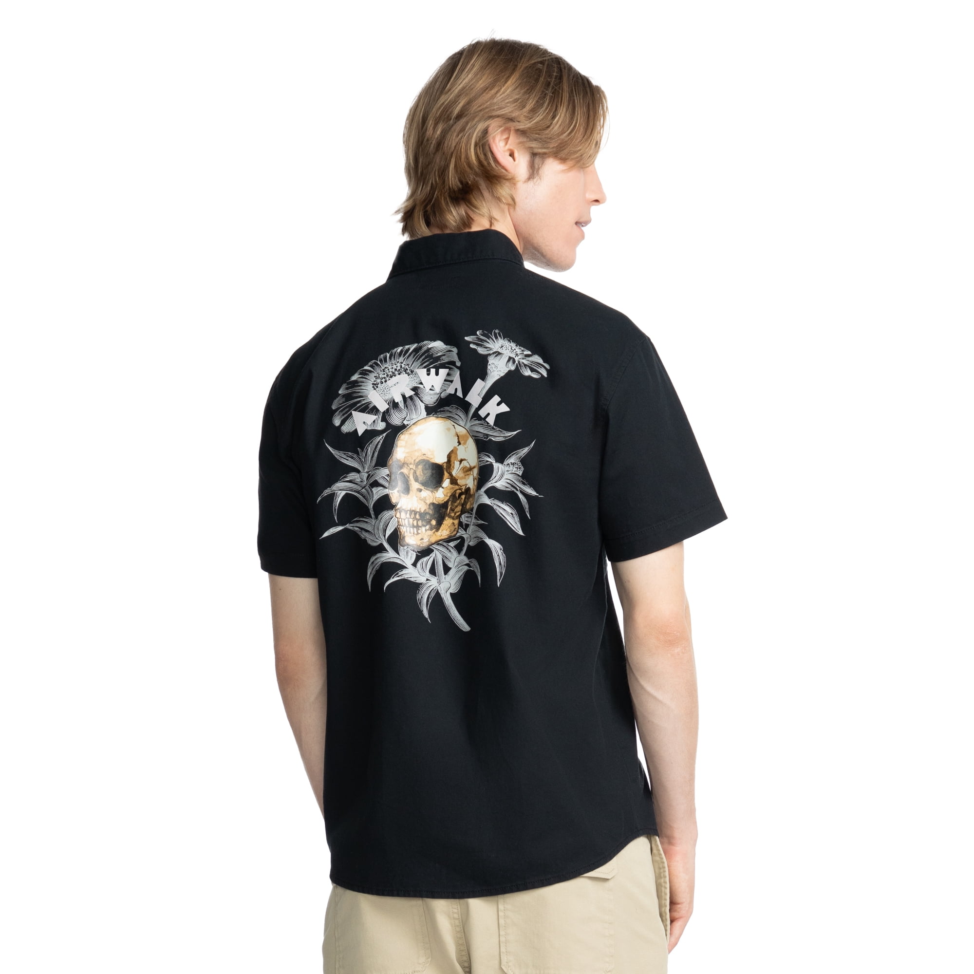 Airwalk Men's & Big Men's Short Sleeve Woven Shirt, Sizes XS-3XL