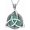 A-Green, variant on Celtic Necklace for men Sterling Silver Celtic Knot Triquetra Triangle Trinity Necklace Gift for Men