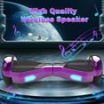 thumbnail image 4 of Starship Hoverboard with Bluetooth Speaker, Chrome Color Self Balancing Scooters with Science Fiction Design and 6.5 inch LED Wheels, 4 of 8
