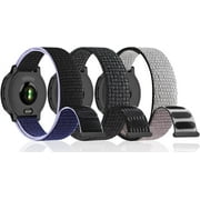 EVERACT 3 Pack 22mm Velcro Bands Compatible with Garmin Instinct/Garmin Instinct 2 Solar, Soft Hook and Loop Replacement Strap for Garmin Instinct Tactical / Tide / Esports/ Instinct Solar Women Men.