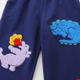 thumbnail image 5 of NOLDARES Toddler Baby Boy Fall Winter Clothes 2pcs Long Sleeve Sweatshirt Tops Elastic Waist Pants Set Funny Print Outfits Clothing(Blue,1-2 Y), 5 of 8