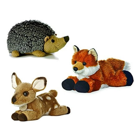 Aurora Howie Hedgehog Foxie Fox Miyoni Fawn Mini Flopsie 8" Bundle