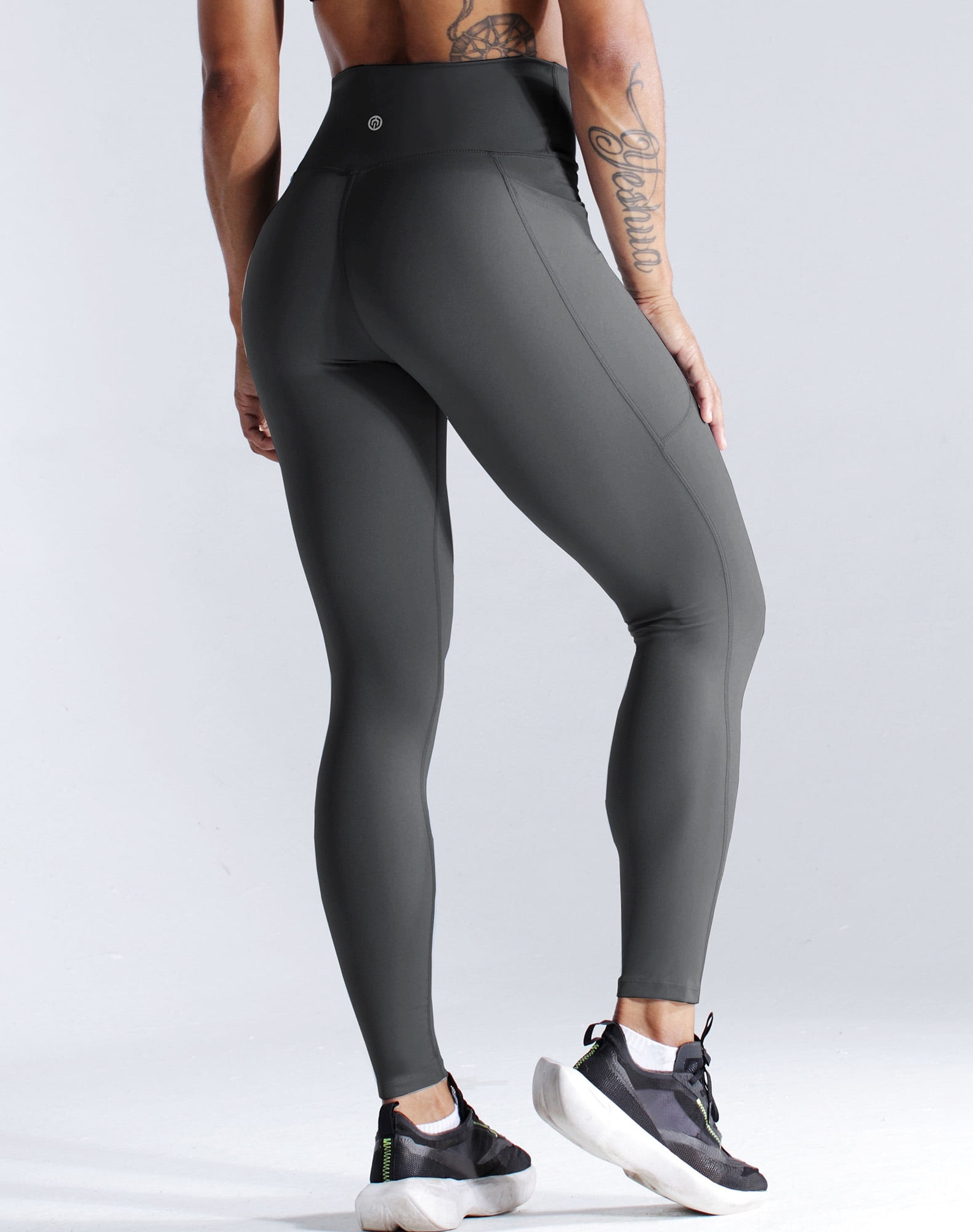 NELEUS Women's Yoga Pants Tummy Control High Waist Workout Leggings with 2  Pocket X-Large 127# Black,1 Piece