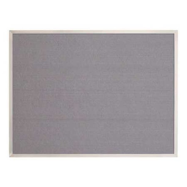 UNITED VISUAL PRODUCTS UV640AEZGREYSATIN Fabric Bulletin Board 18"H x