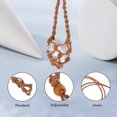 thumbnail image 3 of 3 soportes para collar de piedras: cordón ajustable con colgante de piedra de cristal, cuerda tejida a mano, repuesto para accesorios de joyería., 3 of 7