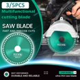 thumbnail image 2 of Cutting Saw Blade Wear-Resistant  Metal Cutting Blade for Cutting Tile Marble, 2 of 10