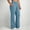 Blue, variant on BUIGTTKLOP Plus Size Women's Yoga Dress Pants Office Business Casual Work Slacks Side Split Stretch Straight Leg Pants with Pockets