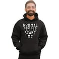 thumbnail image 4 of Adult Normal People Scare Me Sweatshirt Hoodie, 4 of 4