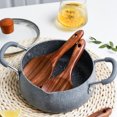 thumbnail image 5 of Travelwant Wooden Rice Paddle Wood Spoons Wooden Rice Paddle Versatile Serving Spoon Nonstick Heat Resistance Cooking Spoon Serving Spoon for Kitchen Cookware, 5 of 7