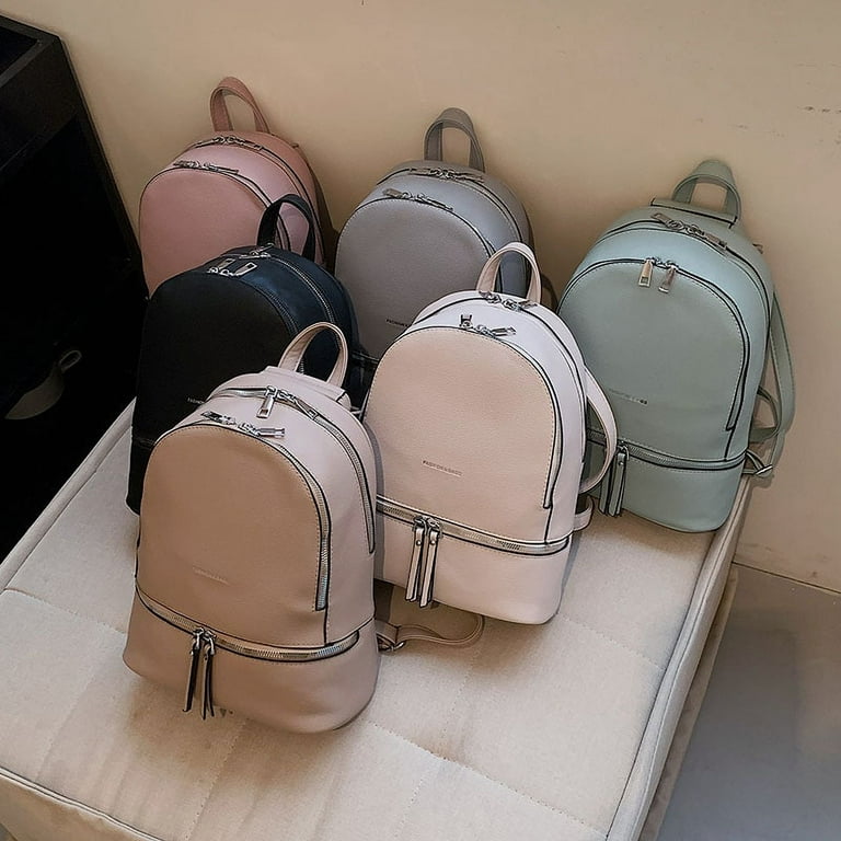 Leather Small Backpack Purse Luxurious Fashionable Designer Anti-Theft  Women Bag