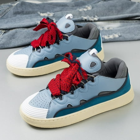 

Men‘s Trendy Color Block Skate Shoes Casual Lightweight Walking Sneakers Men‘s Shoes