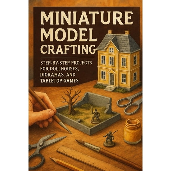 Miniature Model Crafting Made Easy: DIY Projects for Dollhouses, Dioramas & Tabletop Games, (Paperback)