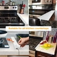 thumbnail image 5 of Silicone Kitchen Stove Counter Gap Cover Long & Wide Gap Filler (2 Pack) Seals Spills Between Counters, Stovetops, Washing Machines, Oven, Washer, Dryer - Heat-Resistant and Easy Clean (21in,White), 5 of 10