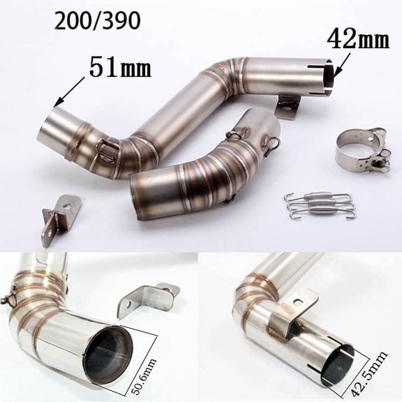 For KTM DUKE 200 2012-2016 Escape Motorcycle Exhaust Muffler Header Link Pipe 51MM Slip-on