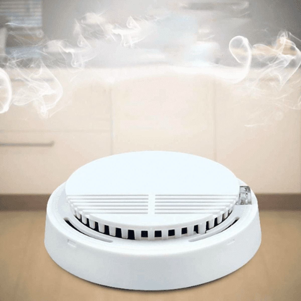 8 Pack Smoke Alarm Detector Home Fire Safety Sensor Alert Battery Included