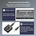 thumbnail image 2 of USB 3.0 Switcher 2 Computers, USB-A & USB-C Switch Selector 2 PC Share 4 USB Devices, with Desktop Controller & USB 3.0 Cable, 2 of 7