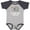Baseball Heather and Navy, variant on Inktastic Great Aunt Loves Me Elephant Boys or Girls Baby Bodysuit