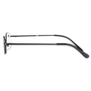 Equate Jordan Value 2-Pack Unisex Rectangular Reading Glasses with Case, Black/Gunmetal, +2.50