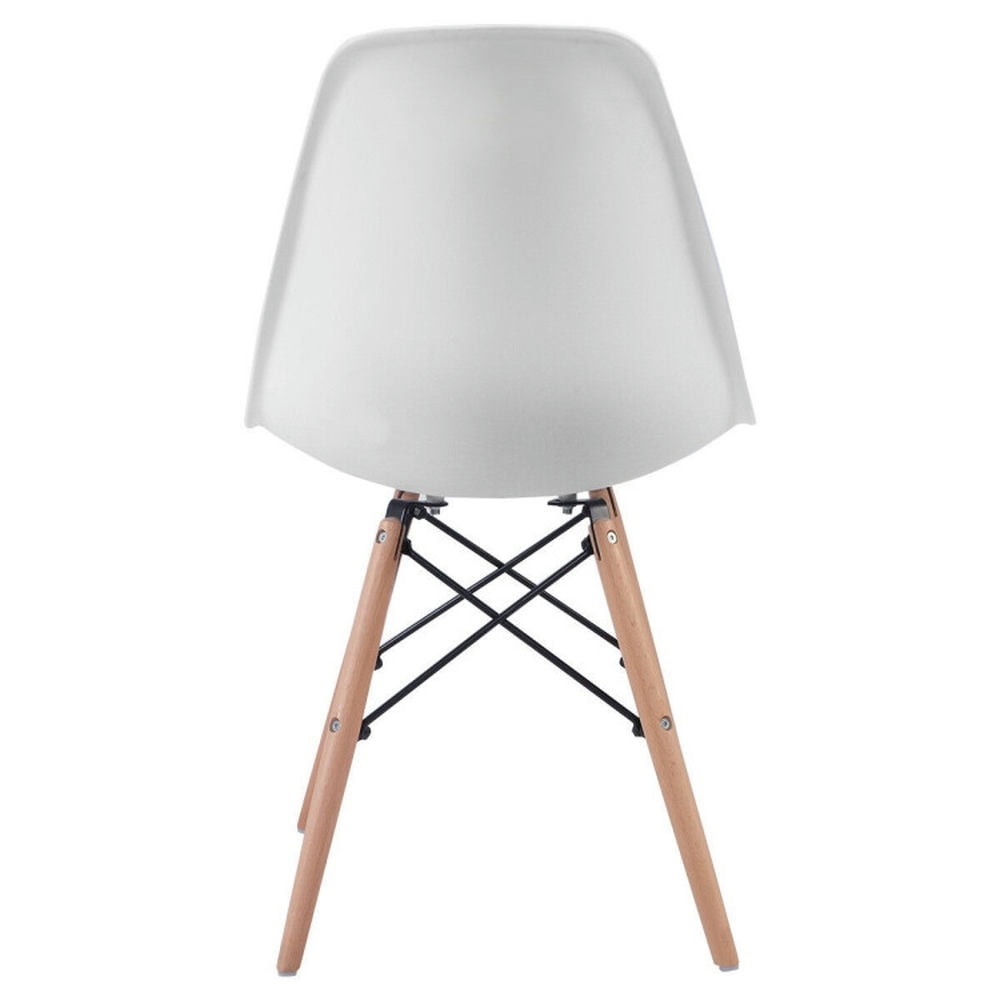 Resenkos Dining Chairs, Kitchen Chairs Trattoria Chairs,Set of 2 Mid-Century Modern DSW Dining Side Chair-White