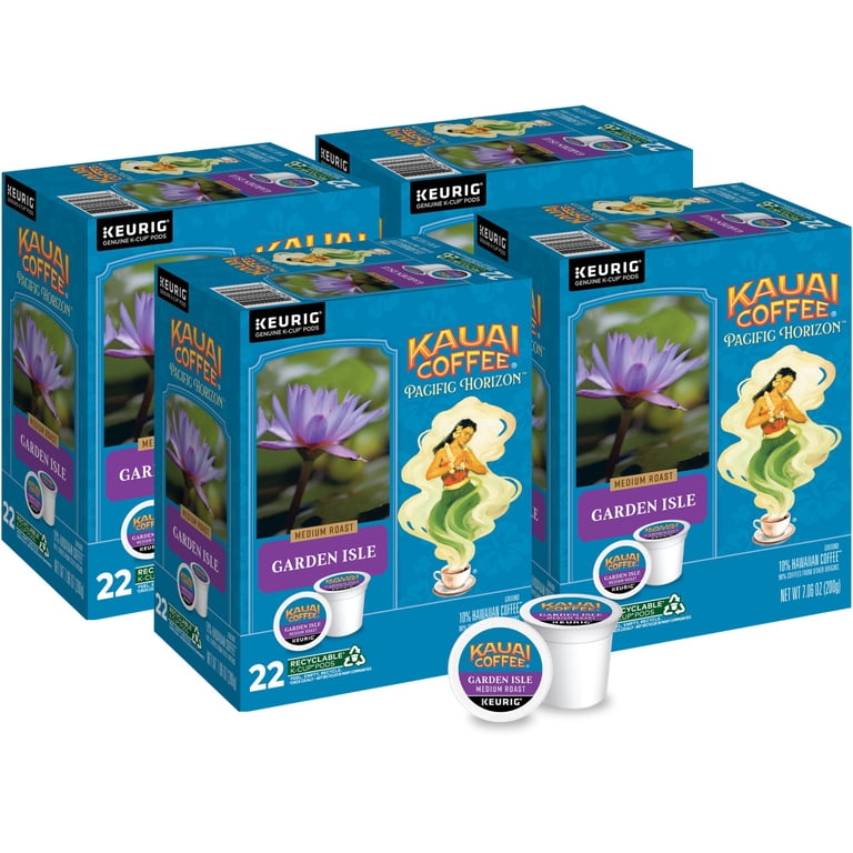 Kauai Coffee Garden Isle Medium Roast K-Cup® Coffee Pods, 22 Ct