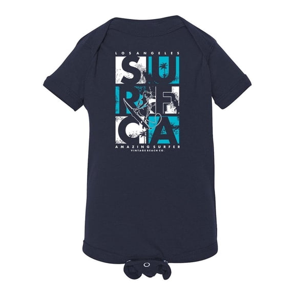 Surf In Los Angeles, California Bodysuit Infant -Image by Shutterstock,  Newborn