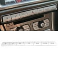 thumbnail image 4 of Bouton Multimédia Garniture Couvercle de la Console de Commande Bouton de la Console Garniture de la Voiture Garniture Intérieure 7Pcs Panneau Multimédia Bouton Couvercle Autocollant Argent Alliage d'Aluminium, 4 of 8