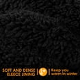 thumbnail image 3 of REDESS Winter Warm Mittens for Women, Thick Knitted Warm Soft Lining Mittens Cold Weather,Black, 3 of 7