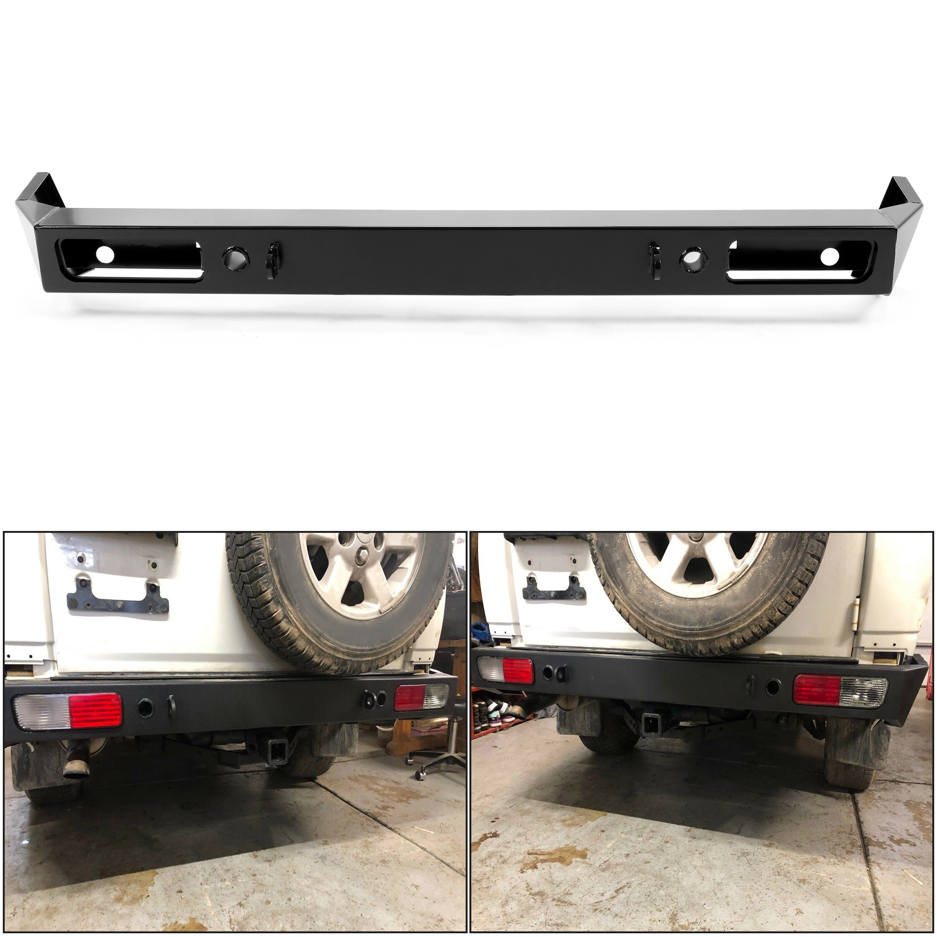 ECOTRIC Heavy Duty Rear Bumper Offroad for 19992004 Land Rover