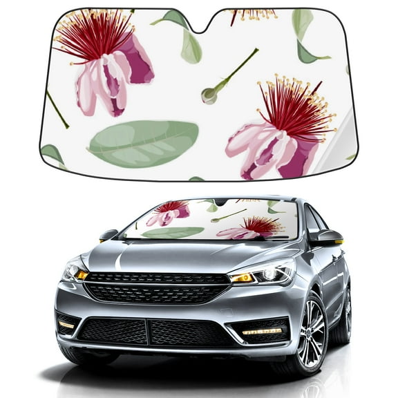 Car Windshield Sun Shade For Front Window White Base Dodder Foldable Vehicle Windshield Car Sun Visor Covers Automotive Window Protector Car Camping Privacy Sun Blocker