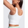 thumbnail image 3 of Top Corto de Tirantes CRZ YOGA Acanalado con Relleno Blanco Grande, 3 of 5