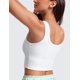 thumbnail image 3 of Top Corto de Tirantes CRZ YOGA Acanalado con Relleno Blanco Grande, 3 of 5