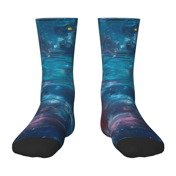 Naloa Abstract Colorful Art Supplies Kids Socks Unisex Kids and Toddlers' Crew Socks, ,1 Pairs