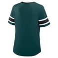 thumbnail image 3 of Women's Fanatics Midnight Green Philadelphia Eagles Plus Size Red Zone Athena Lace-Up V-Notch Neck T-Shirt, 3 of 3