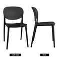 thumbnail image 4 of Modern Indoor/Outdoor Patio Dining Chair - Durable Polypropylene, Weather-Resistant Design, 4 of 6