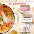 thumbnail image 4 of Ktaxon 6 Quart Enameled Cast Iron Dutch Oven with Upgraded Textured Handles Pre-Seasoned Cookware, Induction & Oven Safe up to 500°F, Pink, 4 of 11