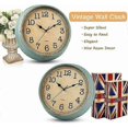 thumbnail image 5 of Vintage Quartz Wall Clock 30cm Silent Non Ticking Large Numbers & HD Glass, Vintage Copper, 5 of 5