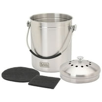 BLACK DECKER Countertop Compost Bin Stainless Steel 166 oz. (BDSTGAKT9702)