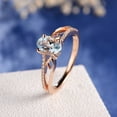 thumbnail image 5 of CILENON Exquisite Women Oval Ring Diamond Jewelry Bride Engagement Wedding Ring (Rose Gold,RG7), 5 of 5